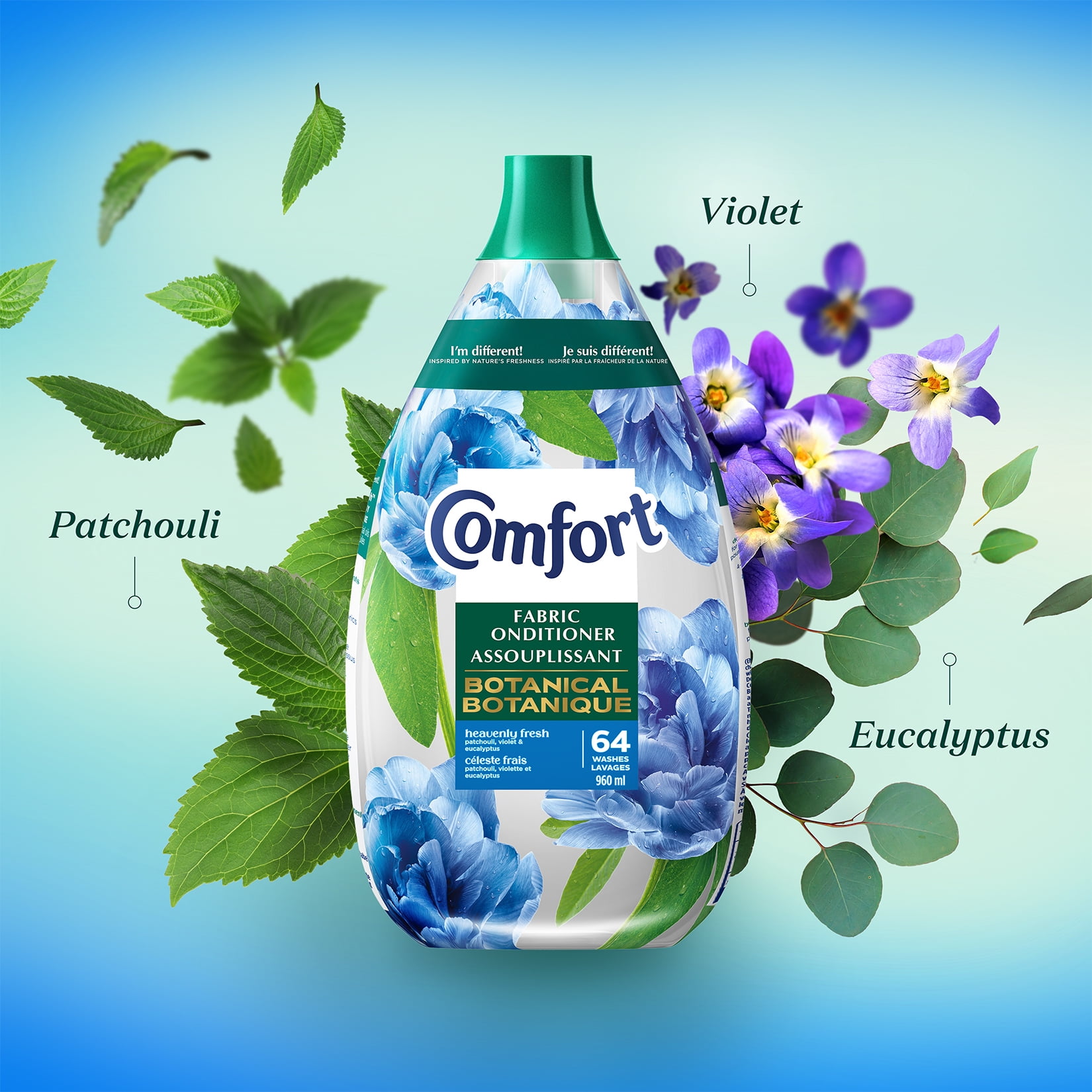 Comfort Fabric Conditioner Heavenly Fresh 64W 960ml