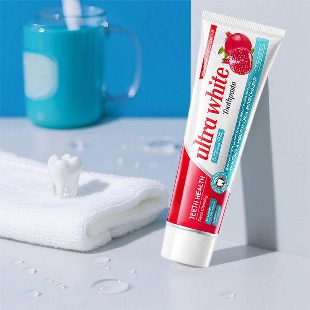 Pasta de dientes 100g Pasta de dientes intensiva con cuidado suave Eliminación profunda de manchas Aroma a melocotón mejora la salud Aliento fresco Pasta de dientes blanqueadora