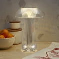 thumbnail image 5 of Home Accents 10.2 Inch Acrylic Mushroom LED Rechargeable Cordless Lamp Clear, 5 of 7