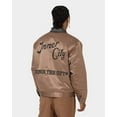 thumbnail image 6 of Honor The Gift Men's Inner City Neighborhood Satin Quilted Jacket (Small, Brown), 6 of 10