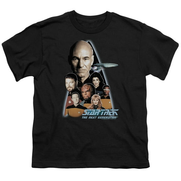 Star Trek Men's  The Next Generation Crew T-shirt Black