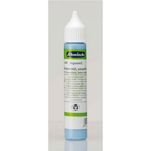 Schmincke Aqua Masking Fluid - Blue, 25 ml Bottle