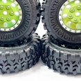 thumbnail image 3 of Vogacara RCGOFFLOW 4x llantas de plástico duraderas, llantas para ruedas de control remoto 1/24, neumático Axial SCX24 RC, pieza de coche RC, Kits de construcción modelo Verde, 3 of 6