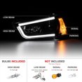 thumbnail image 3 of [For 2011-2014 Compatible with Dodge Charger Xenon HID Model] OLED Neon Tube Black Projector Headlight Headlamp Assembly, Driver & Passenger Side, 3 of 8