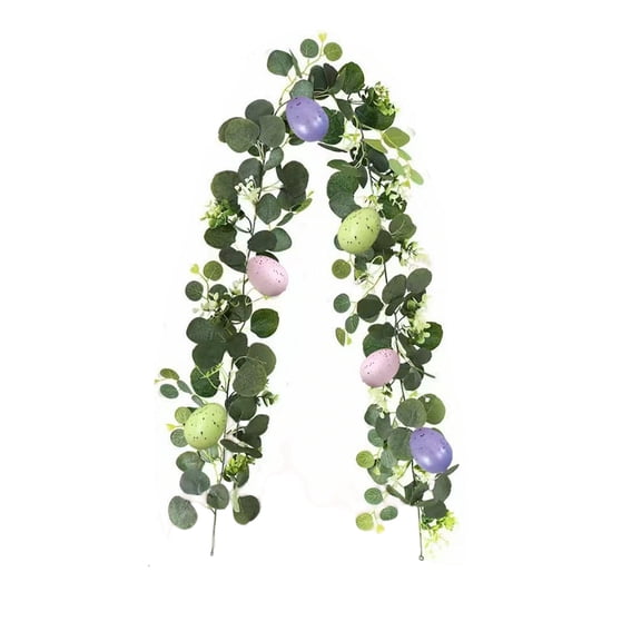 70.8" Multicolor Egg Flower Vines, Easter Home Decor, Colorful Design — Festive Ornaments Easter Decorations for Home — Rustic Farmhouse Easter Decor & Easter Decorations for Events