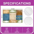 thumbnail image 4 of Vinatge Bear Table Place Mats Deer Hunting Placemats Rustic Cabin Country Fish Washable Fabric Decoration Table Mats Placemat Breathable Rabbit Plaid Blue Table Mats for Kitchen Decor 18"x12", 4 of 4