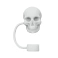 thumbnail image 2 of Funda de Silicona para Popote con Forma de Calavera de Halloween, de Grado Alimenticio, Impermeable y Apta para Lavavajillas, con Diseño de Calavera, Multiusos para Vasos y Botellas, Apta pa, 2 of 5