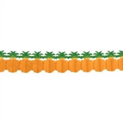 Amscan Various Hawaiian Luau Pineapple Tissue Garland (12ft) #Model 220278