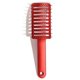 thumbnail image 2 of Fiudx Ofertas Flash Del Día Peine Curvo Grande De Masaje Para Mujer Hueco Rojo Con Pintura Elástica, 2 of 6