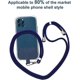 thumbnail image 2 of Univeral Phone Lanyard,Cell Phone Lanyard with Adjustable Detachable Neckstrap and Phone Tether, Neck Phone Strap, 2 of 5