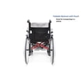 thumbnail image 4 of Silla de ruedas ergonómica ligera Karman S-ERGO 305 S-Ergo305Q18RS, 13 kg, ruedas de liberación rápida, armazón rojo rosa, asiento de 45 cm de ancho x 43 cm de profundidad, altura ajustable de fábrica, 4 of 5