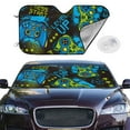 thumbnail image 2 of Fotbe Play Game Car Windshield Sunshade | Sun Visor Protector Front Window Shade, Keeps Out UV Rays, Keeps Your Vehicle Cool-Small, 2 of 7