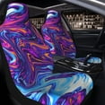 thumbnail image 2 of Uemuo Swirl Print Blue Purple Pattern Car Seat Covers for Front Seats Waterproof Seat Covers for Cars, Universal Auto Front Seats Protector Fits for Car-, 2 of 6