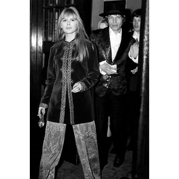 Marianne Faithfull Mick Jagger Classic 1968 24x36 Poster Walmart Com Walmart Com
