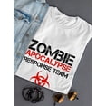 thumbnail image 3 of Zombie Apocalypse Response Team Biohazard Graphic Women White T-Shirt, Female XX-Large, 3 of 4