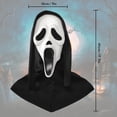 thumbnail image 3 of Máscara de Halloween TAMRAN Scary Ghostface de látex para adultos, 3 of 8