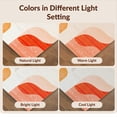 thumbnail image 7 of Design&I 5'x7' Washable Area Rug Snag-Free, Skid-Resistant Orange Funky Classroom Retro Waves Abstract Wavy Stripes with Asymmetrical Dots for Dining Room, Under Table, Home Office, 7 of 7
