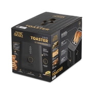 Thyme & Table 2-Slice Toaster, Extra-Wide Slots with Removable Crumb Tray, Slate Grey