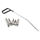 thumbnail image 3 of Kit de varillas de reparación de abolladuras de 6 piezas de acero inoxidable con herramienta de eliminación de abolladuras de granizo de 5 cabezales, 3 of 8