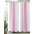 thumbnail image 2 of Pink White Ombre Standard Shower Curtain Set, Waterproof Shower Curtains for Bathroom, Modern Abstract Art Farmhouse Gradient Washable Fabric Cloth Bath Curtain for Bathtub with Hooks 72x72 Inches, 2 of 6