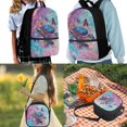 thumbnail image 2 of Jeiento Sea Turtle Backpack for Girls 10-12 12-14 School Bag with Lunch Box Pencil Case Butterfly Middle High Bookbag Back Pack Purse Elementary Schoolbags Daypack Back To School, Pink, 2 of 7