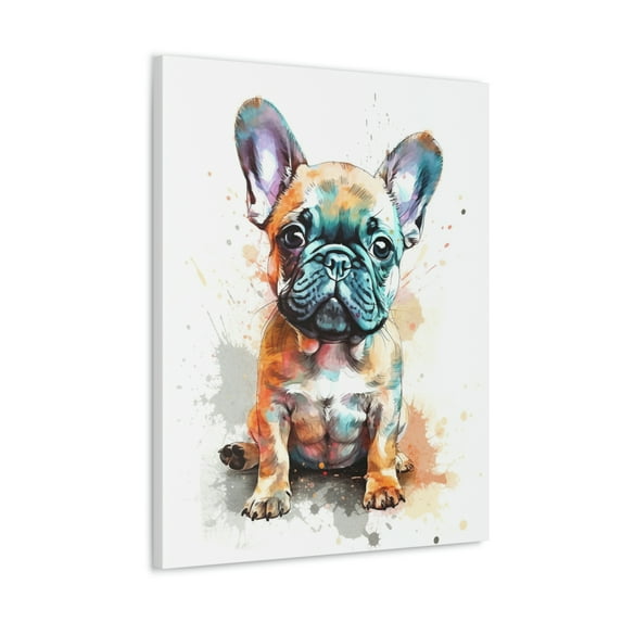 Watercolor French Bulldog Painting 2 - Nursery Collection - Bedtime Stories