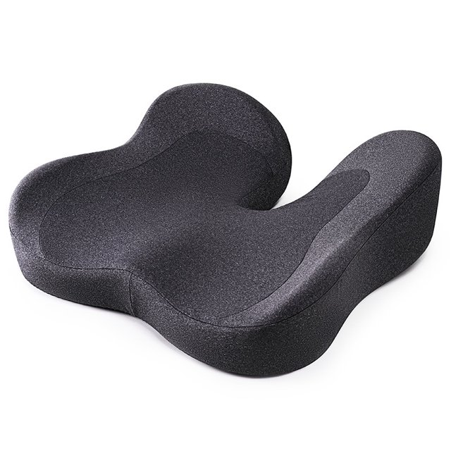 El cojín de espuma viscoelástica para automóvil con correa se puede fijar para que no se canse, el cojín transpirable para pedos, rebote lento, hermoso cojín para silla de oficina para glúteos