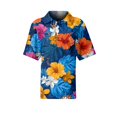 thumbnail image 4 of Women's Golf Polo Shirts Collared V Neck Short Sleeve Plus Size Casual Henley Waffle Knit Button-Up Top, 4 of 5