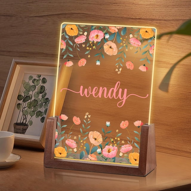 Luz de noche personalizada de acrílico para niños xinyu