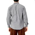 thumbnail image 5 of Men German Bavarian Oktoberfest Shirt Plaid Checkered Button Down Long Sleeve Dress Shirt Bavarian Clothing, 5 of 5