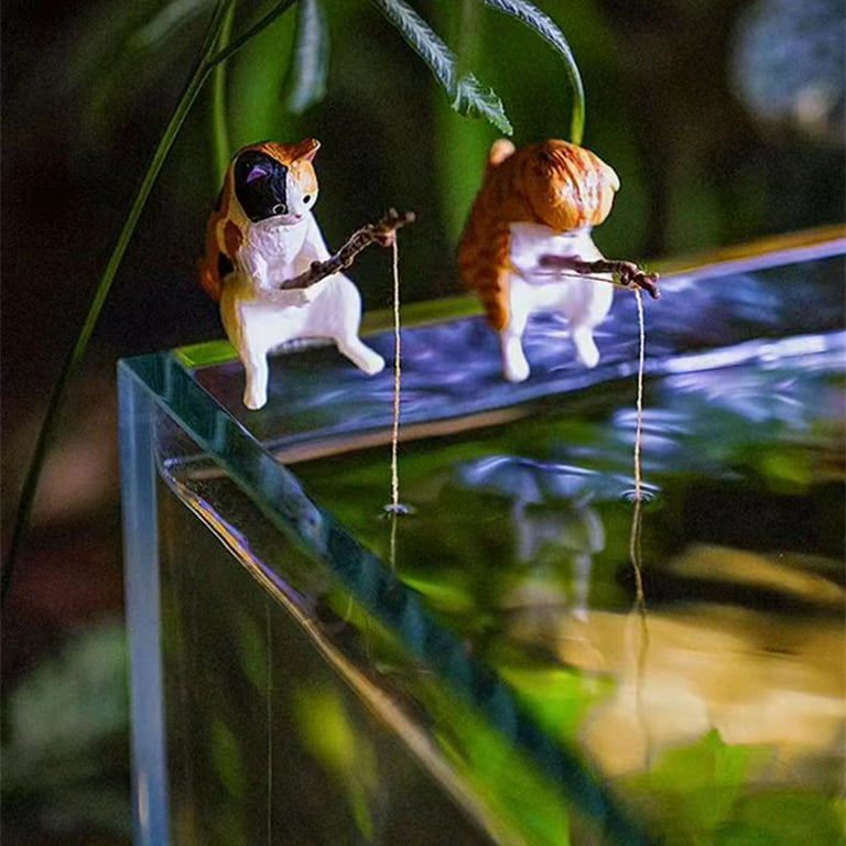 Fake fish tank for cats online
