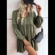 thumbnail image 4 of Vestidos Cortos de Larga para Mujer, Cuello en V, Informales, Holgados, con Vuelo, con , Estilo Bohemio para Vacaciones, para Otoño Verde L, 4 of 10