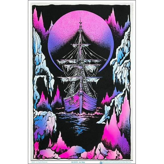Ice Ship Blacklight Poster 23" x 35"