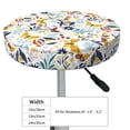 thumbnail image 4 of KLL Flowers Butterfly Round Bar Chair Cushion Cover 14 inch ,Bar Stool Protector with Elastic, Soft Washable, 4 of 6