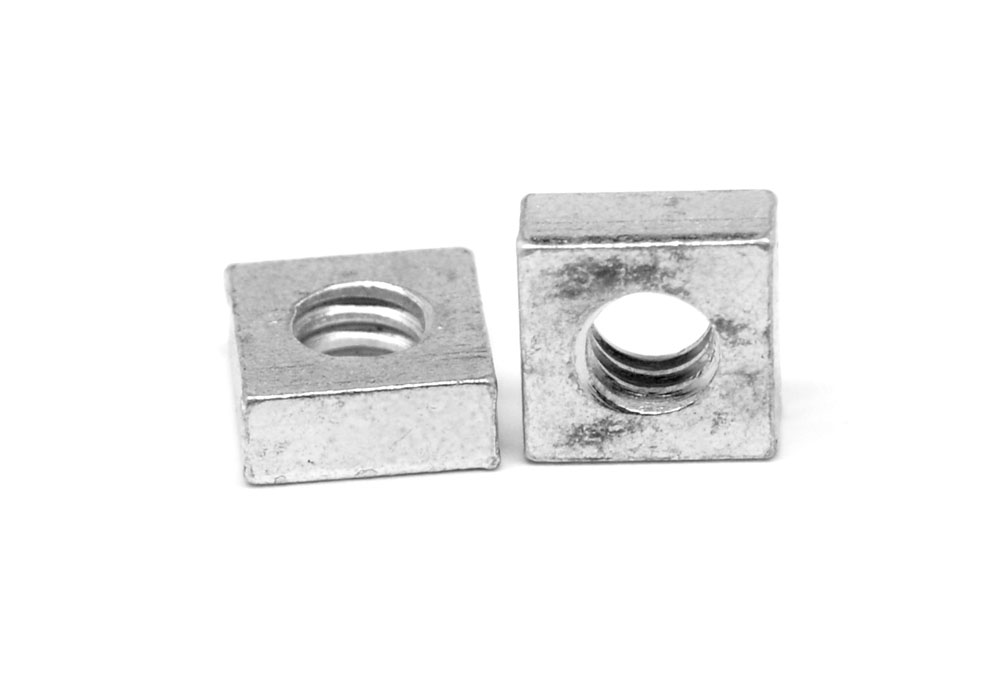 3/8"-16 Coarse Thread Square Machine Screw Nut Low Carbon Steel Zinc Plated Pk 50 - image 1 of 1
