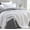 White Stars, variant on Sterling Creek Dawson Gray White Star Muslin Blanket Three Layers Lightweight Cotton Gauzy Blanket Queen