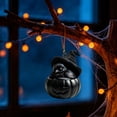 thumbnail image 2 of 3 Pcs Halloween Forest Animal Pumpkin Ornaments Cozy Forest Woodland Christmas Ornaments for Christmas Tree Pumpkin Animal Decor 2D Acrylic Hanging Ornament for Home Decor, 3.14 Inch, Crow, 2 of 5