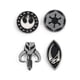 thumbnail image 2 of Juego de alfileres esmaltados con símbolos de Star Wars The Mandalorian x4, 2 of 7