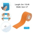 thumbnail image 2 of Uxcell Aerial Hoop Tape, Athletic Tape Adhesive Non-Slip Grip Tape Yoga Rig Sports Tape for Wrapping Gymnastics Orange 16.4ft x 2 Inch, 2 of 7