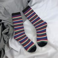 thumbnail image 5 of Yiaed Mexican Blanket stripes Print Great elasticity Crew Socks Sports socks for Men and Women, 5 of 6