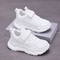 thumbnail image 5 of NOLDARES Boys Girls Sneakers Kids Lightweight Breathable Strap Athletic Running Shoes for Toddler/Little Kid/Big Kid(White,1), 5 of 9