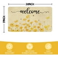 thumbnail image 3 of Spring Door Mat,Yellow Flower Floral Bee Indoor Outdoor Non-Slip Doormat,Entryway Front Porch Spring Summer Welcome Door Mat for Entrance Decor,30" x 17", 3 of 6