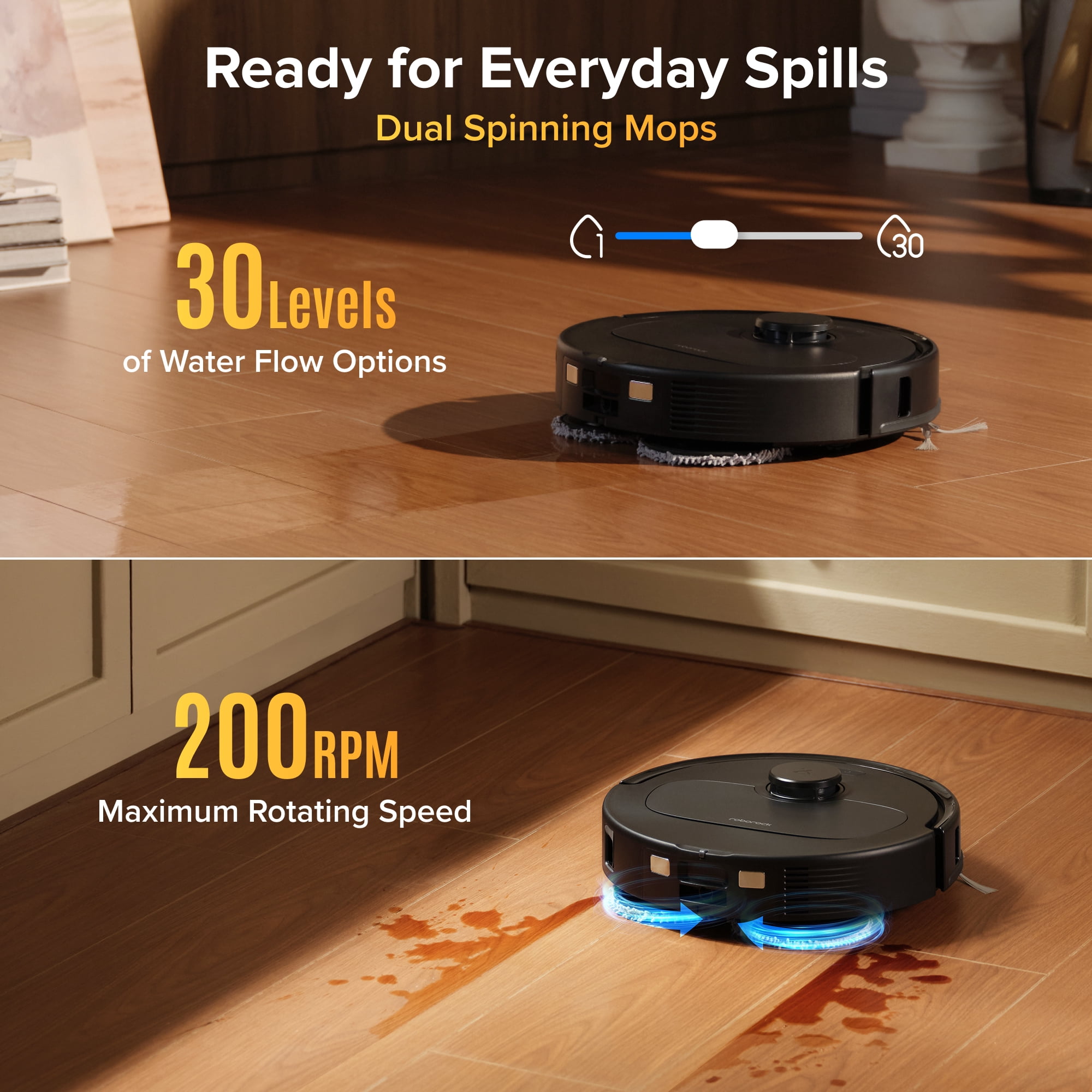 Roborock Qrevo series S Pro SE Robot Vacuum and Mop, 18,000Pa Suction, Multifunctional Dock with 167℉ Mop Self-Cleaning, Smart Obstacle Avoidance, Anti-Tangle Brush, Liftable Spinning Mop