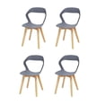 thumbnail image 1 of Set Sillas Mundo In Moura 4 Sillas para Comedor Sala Moderna Gris Mundo In Moura, 1 of 8