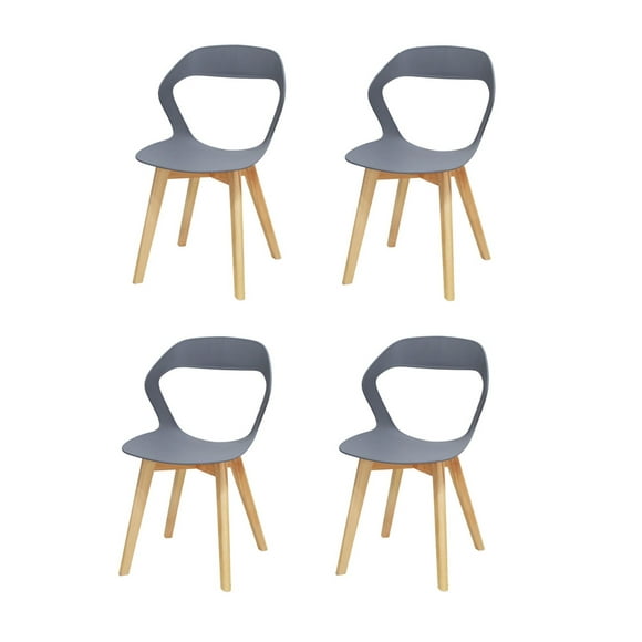 Set Sillas Mundo In Moura 4 Sillas para Comedor Sala Moderna Gris Mundo In Moura