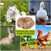 40g Bird Nesting Material Jute Bird Nests Bedding Material Mixing Canary Nesting Material Finch Parakeet Nesting Materials for Hummingbird Hamster Cage Gardens Tree Trunks Cotton Wool Brown DIY