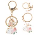 thumbnail image 3 of Hongchegh NUOBESTY Lucky Cat Car Charm Keychain Rabbit Pattern, 3 of 8