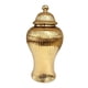 thumbnail image 4 of Vasija de porcelana antigua, vasija de templo con tapa, flor elegante multifuncional Oro, 4 of 9
