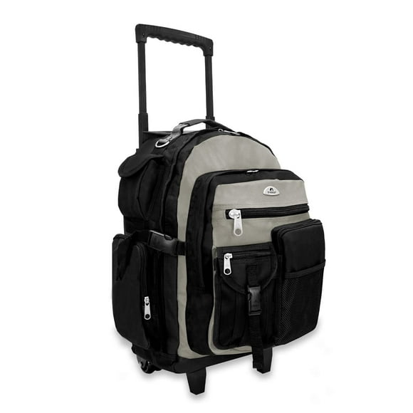 Mochila con ruedas Everest Deluxe color caqui 34x18x47 cm