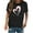 Black, variant on Fesfesfes V Neck Shirts Women's Valentine's Day Love Printed Short Sleeved T-shirt Top T-Shirts for Women L(US:8)